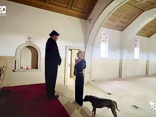 Woman having sex with dog