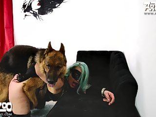 Woman and dog xxx